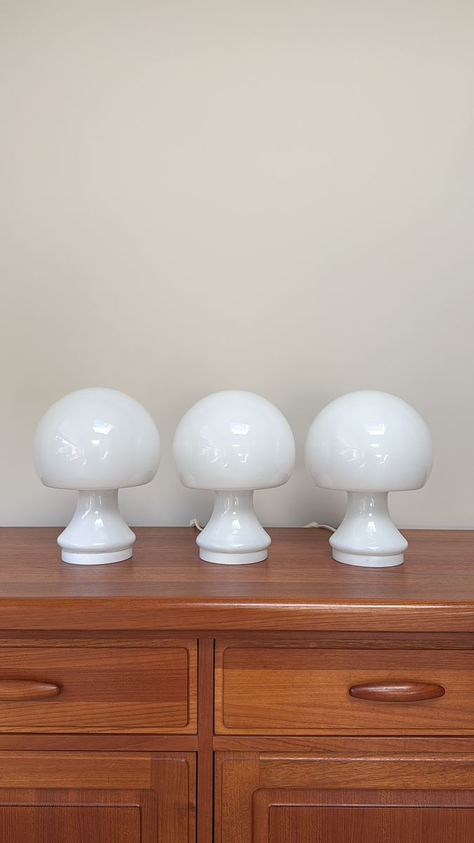 Vintage Glazen Spage Age Mushroom Lampen image 2