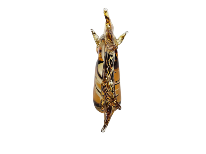 Murano Glas - Sculpture - 'horse Head' - Amber Glas - 3e Kwart 20e Eeuw image 6