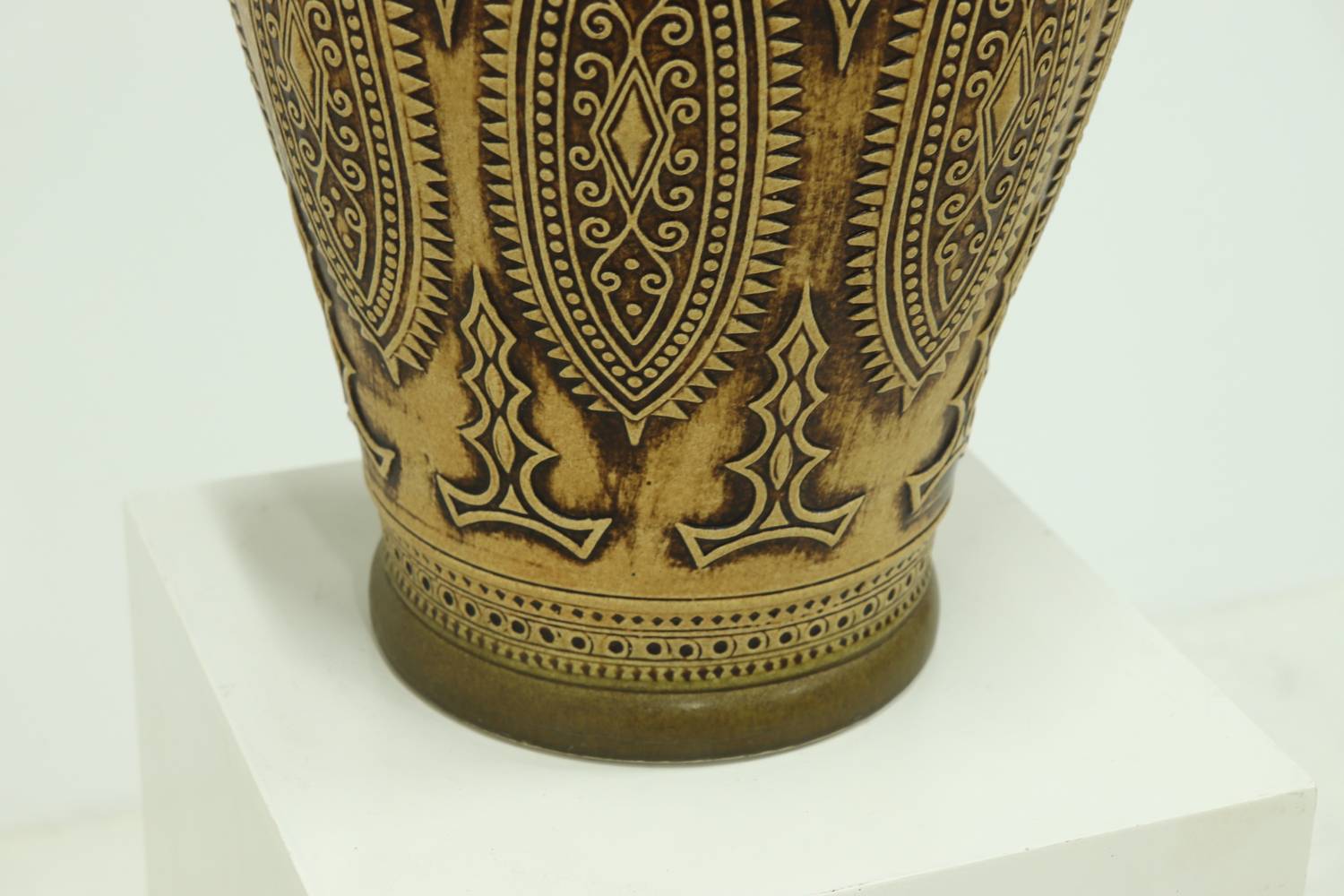 Xl Jasba Vase In Earth Tones 1960s image 5