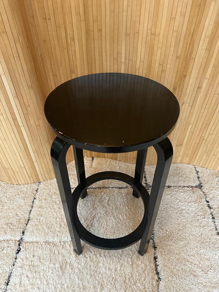 Vintage Alvar Aalto Barkruk Stool 68Cm Hoog image 4