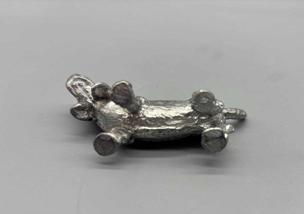Basset Hound Miniatuur Verzilverd/zilver image 2