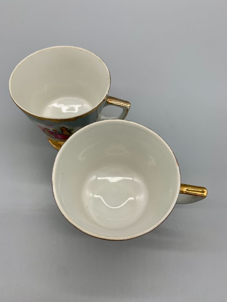 Vintage Barok Kitsch Kop En Schotels 4 Delige Set image 2