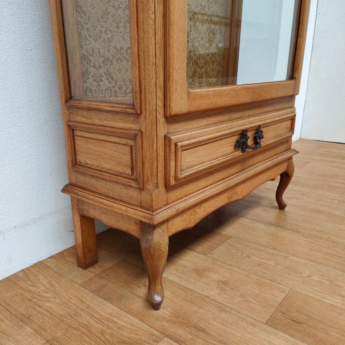 Antieke Vintage Houten Vitrinekast Wandkast Servieskast Kast image 15