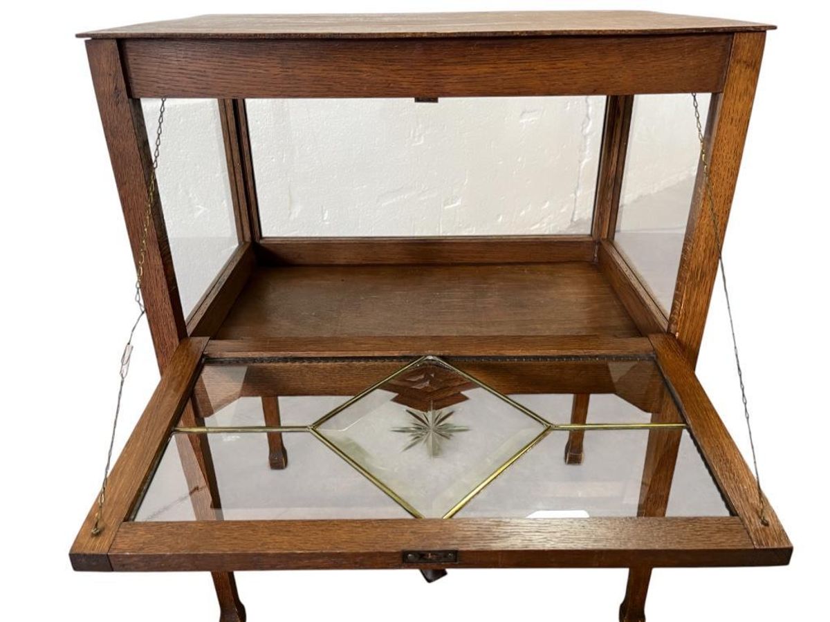 Vintage Glazen Vitrine / Etalage / Theekastje image 10
