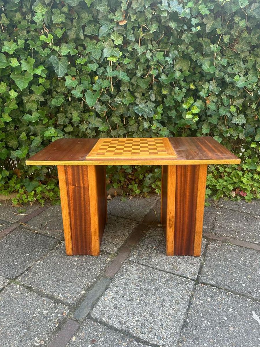 Vintge Schaak/bijzet Tafel image 2