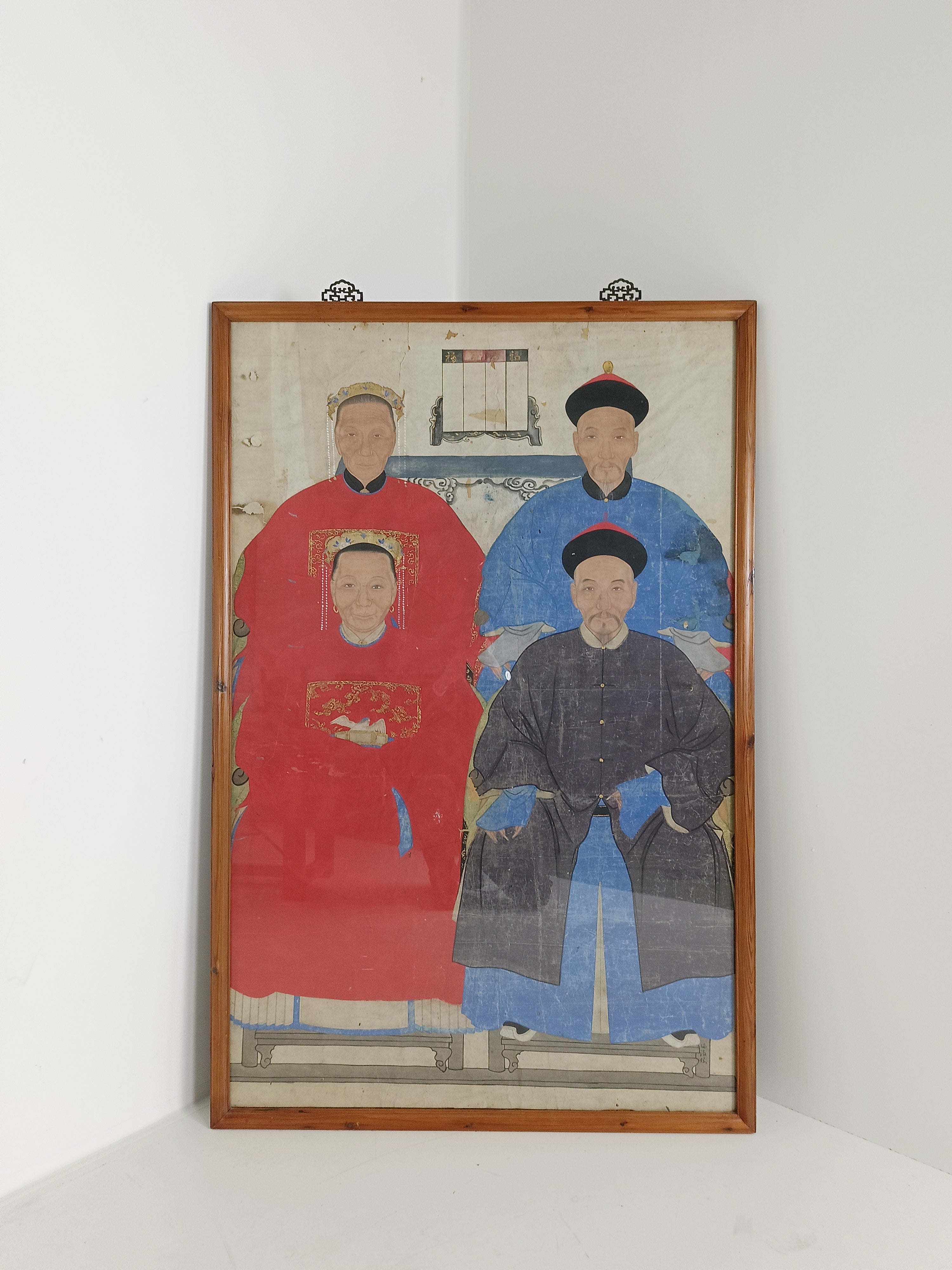 Antiek Aziatisch Schilderij image 11