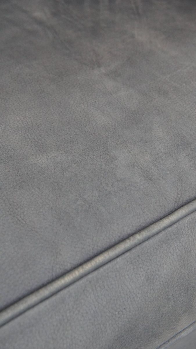 Geweldige Schuitema Art Deco Design Bank Met Mooie Blauwe Nubuck Lederen Bekleding image 15