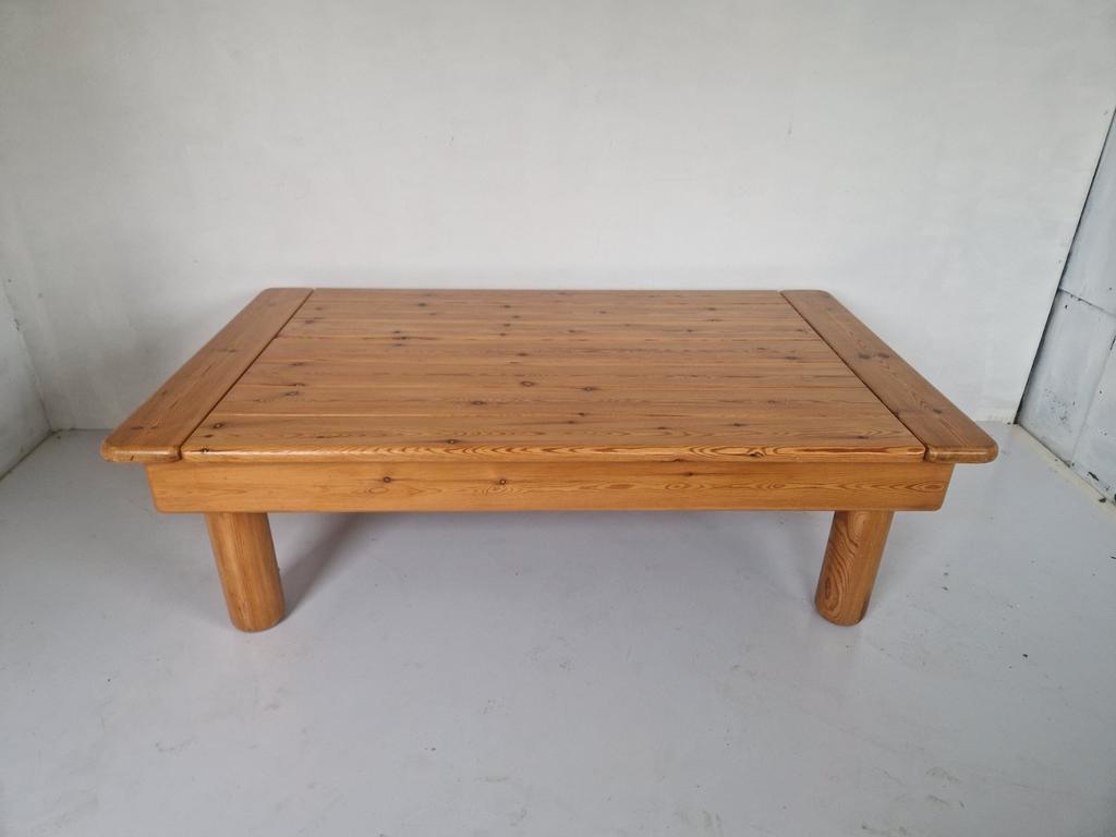 Japandi Stijl Vintage Zweedse Grenen Salon Tafel. image 10