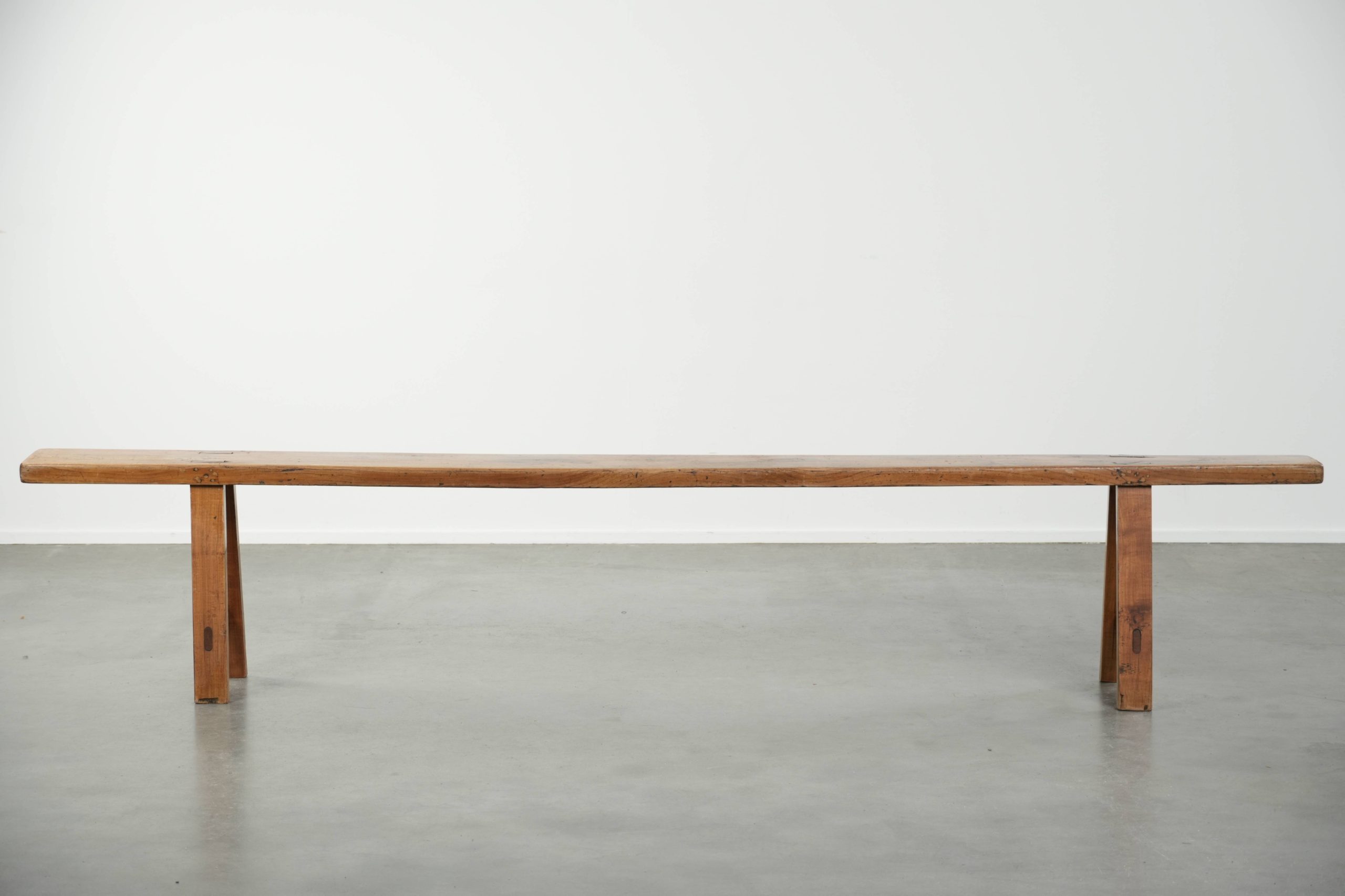 Tijdloze Franse Brocante Halbank/ Bankje Voor Aan De Eettafel Met Een Geweldige Uitstraling image 3