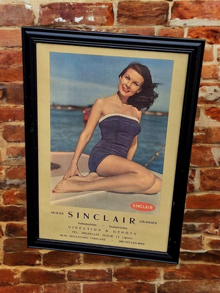 Originele Vintage Pin-up Reclame Poster Van Sinclair Olie️️⛽ image 4