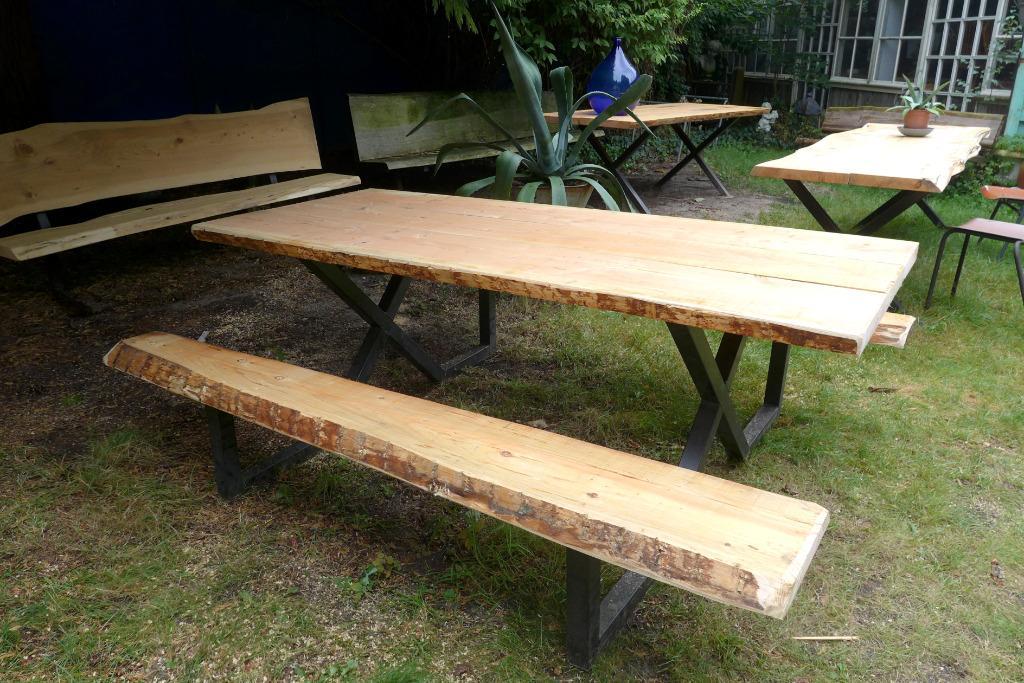 Prachtige Grote Boomstam Tuintafel 260 Cm image 6