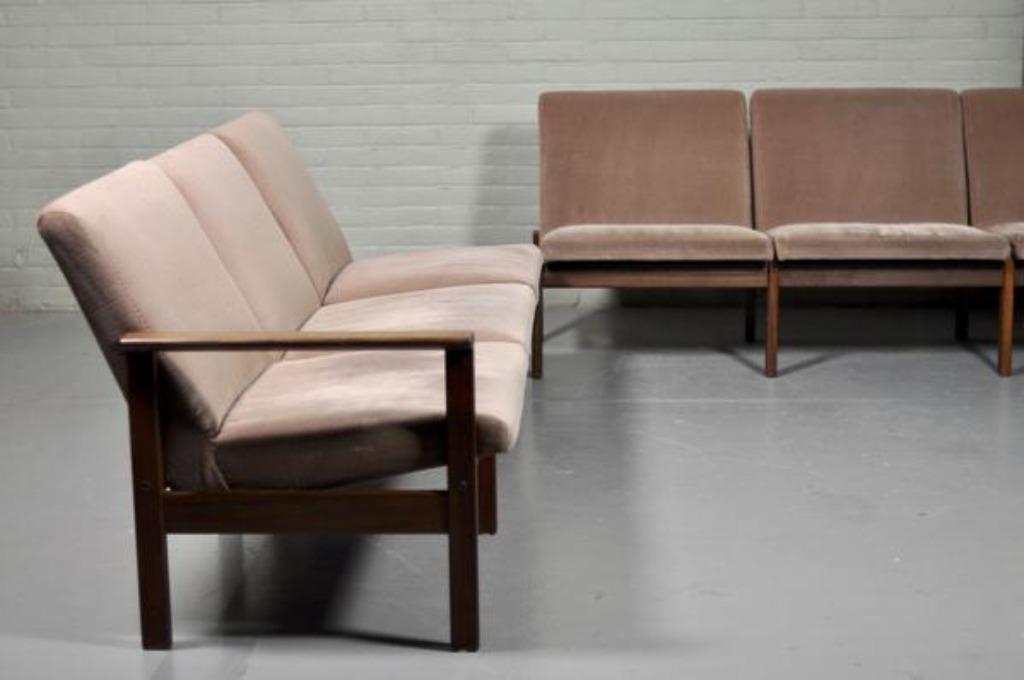 Vintage Deens Bankstel Set / Hoekbank image 18