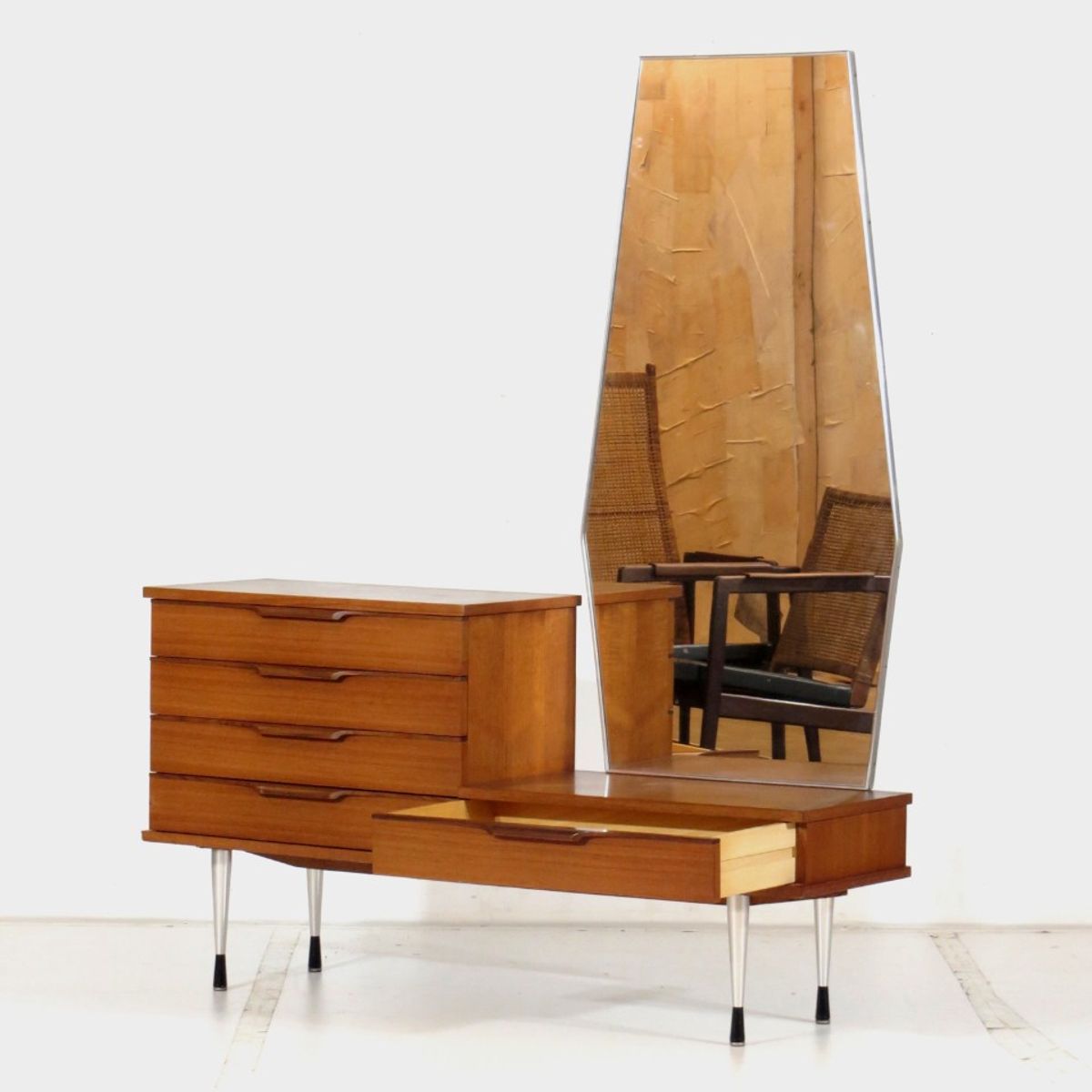 Vintage Mid Century Kaptafel In Teak, 1960s image 5