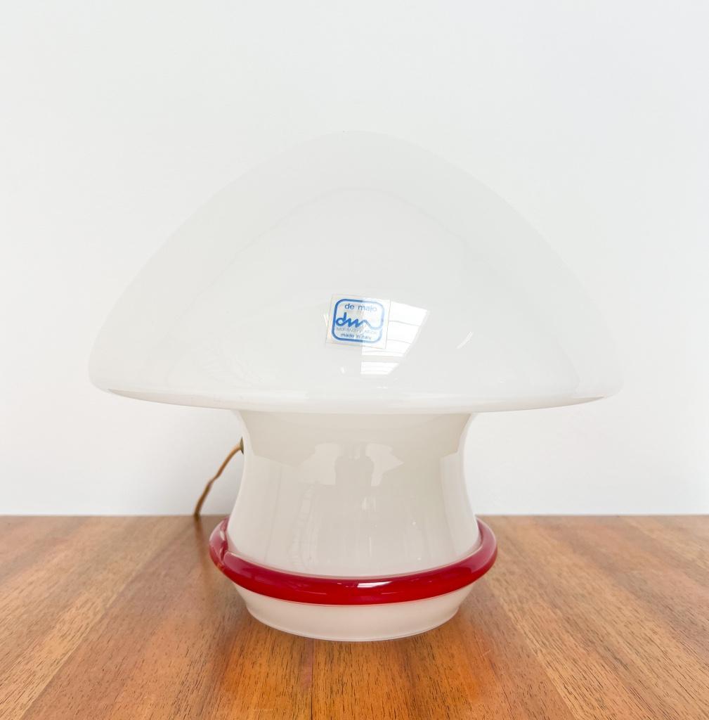 Muranoglazen Mushroom Tafellamp Van De Majo, 1970's image 5