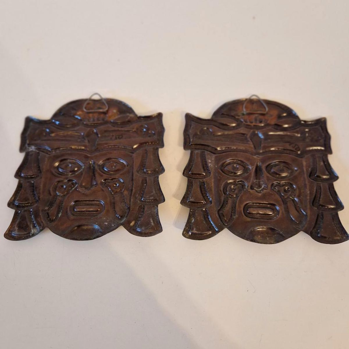 2 Vintage Wand Maskers Zuid Amerikaans image 5