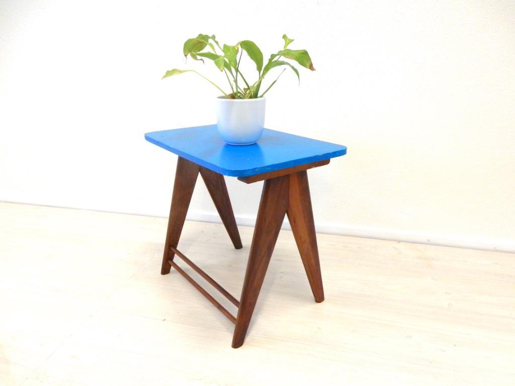 Retro Vintage Bijzettafel Jaren 50 / 60 Plantentafel Teak image 2