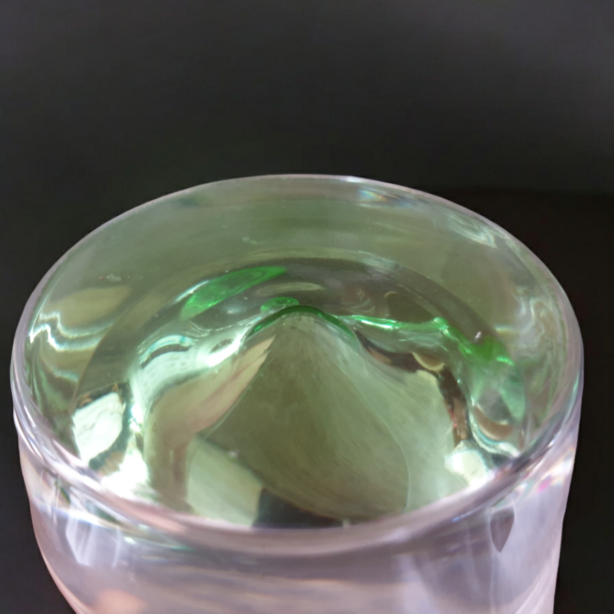 Vintage Design Glazen Groene Kegel In Bodem Holmegaard? 3 St image 3