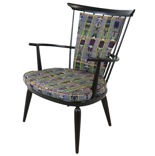 Vintage Stoel Spijlenstoel Fauteuil image 3