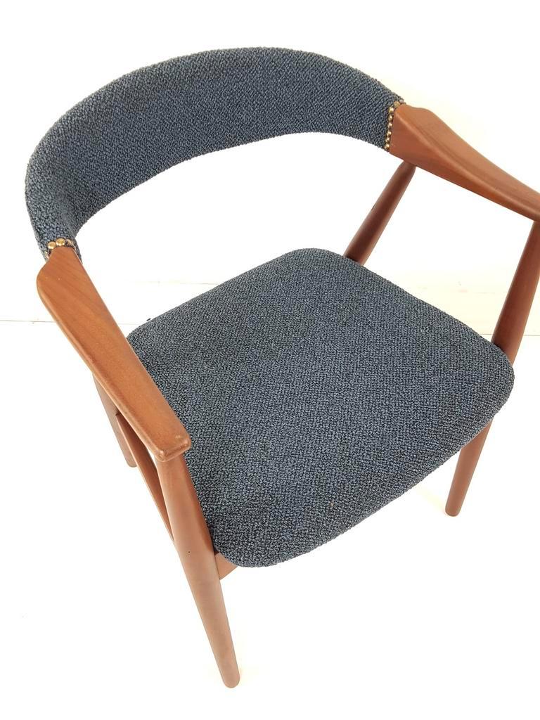 Set Van 2 Deense Vintage Farstrup Stoel Blauw Thomas Harlev image 19