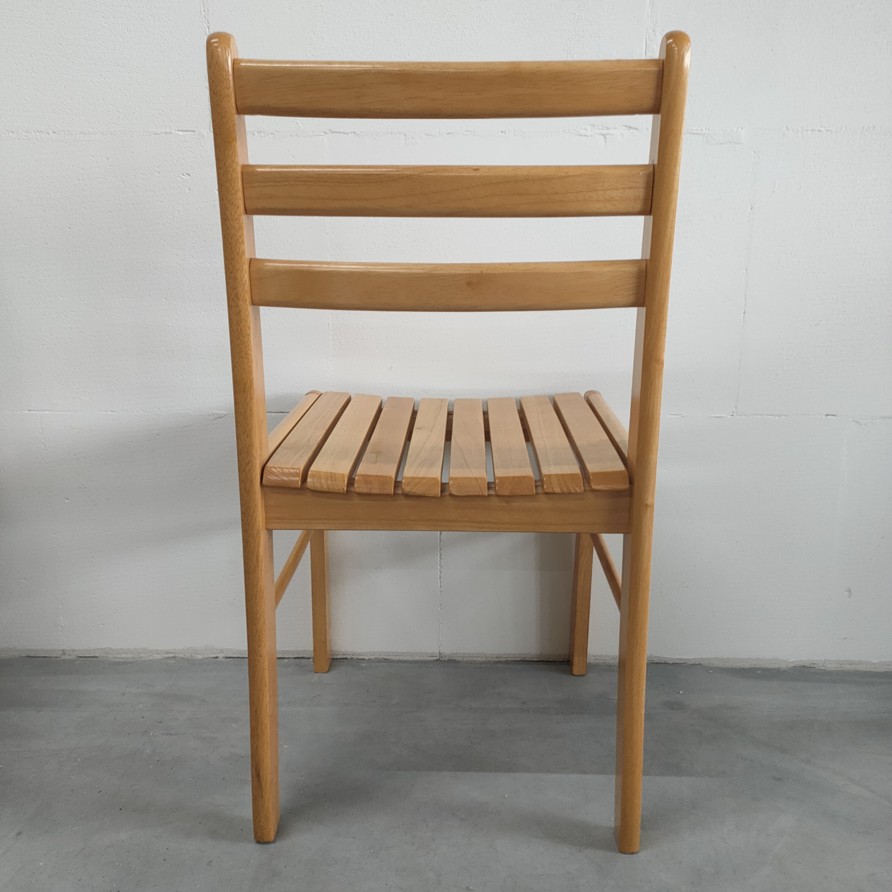 Set (van 4) Scandinavische Beukenhouten Eetkamerstoelen image 5