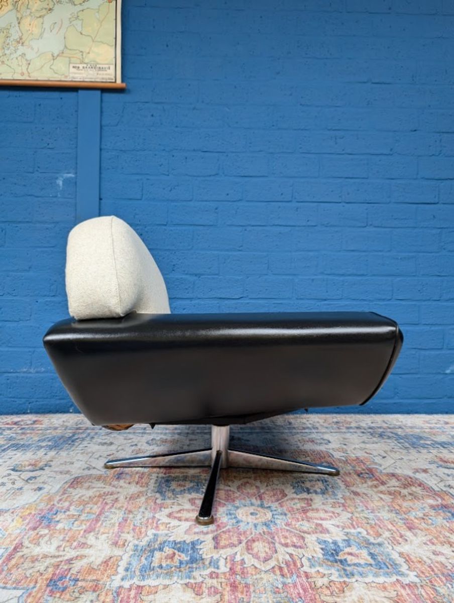 Vintage Deens Design Draaifauteuil, Johannes Andersen Midcentury Design image 11