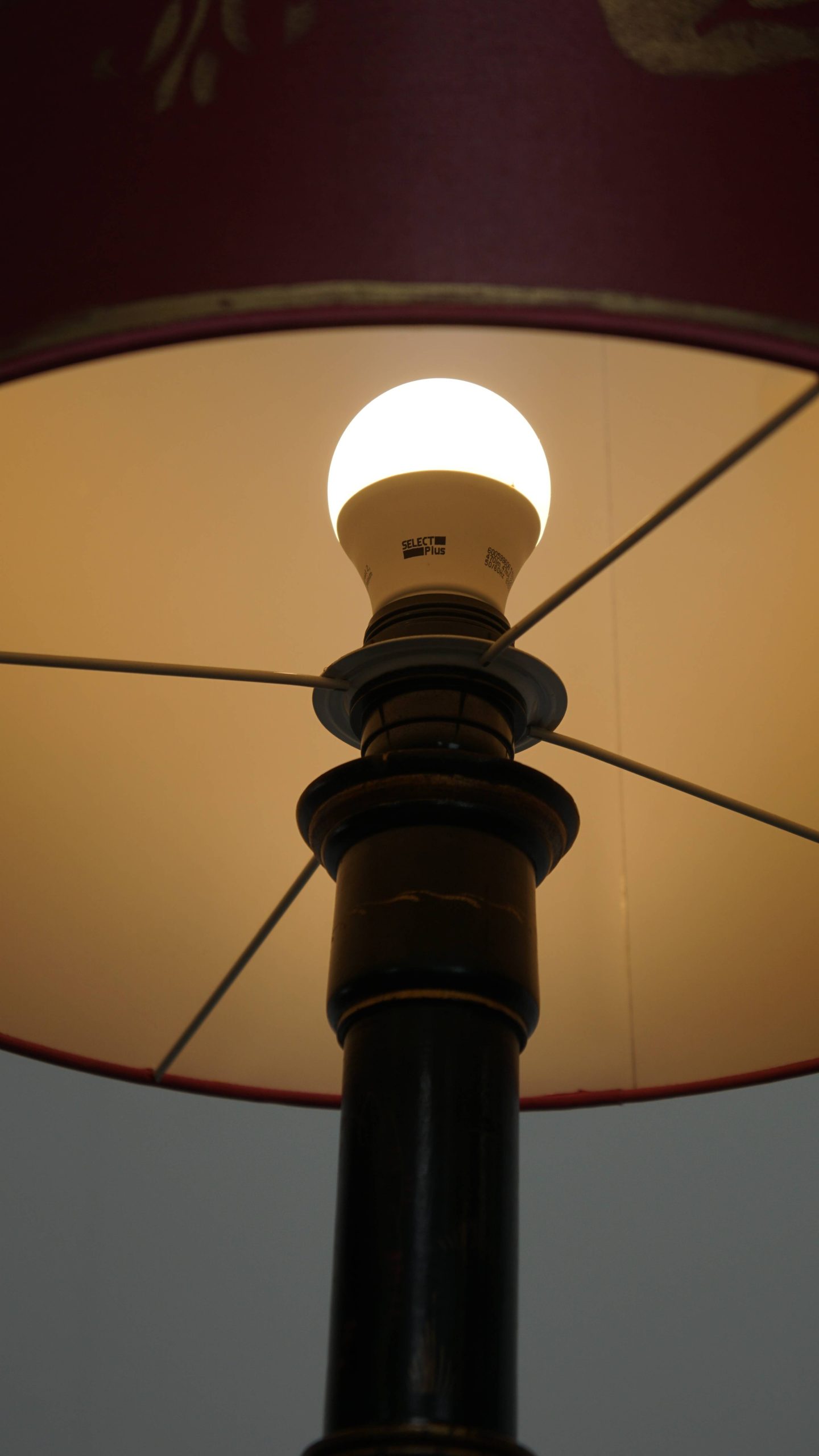 Prachtige Antieke Engelse Staande Lamp Uit Begin 1900 In Japanse Stijl Met Uniek Schilder Werk image 5