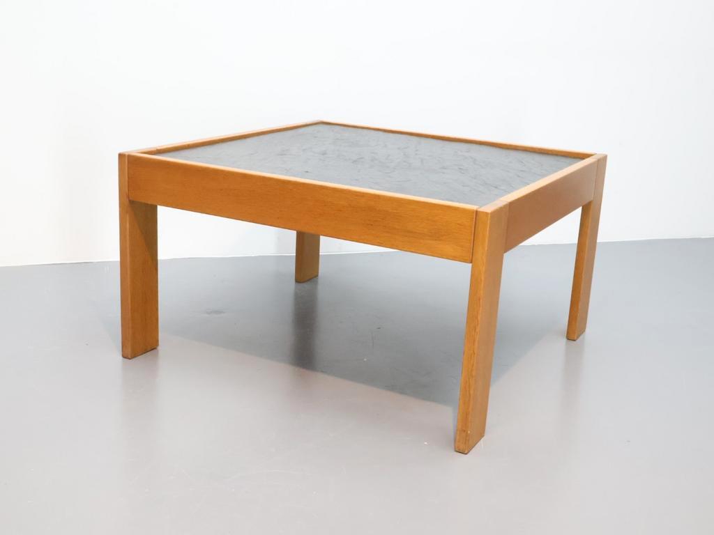 Vintage Salontafel | Leisteen | Eiken Frame image 3