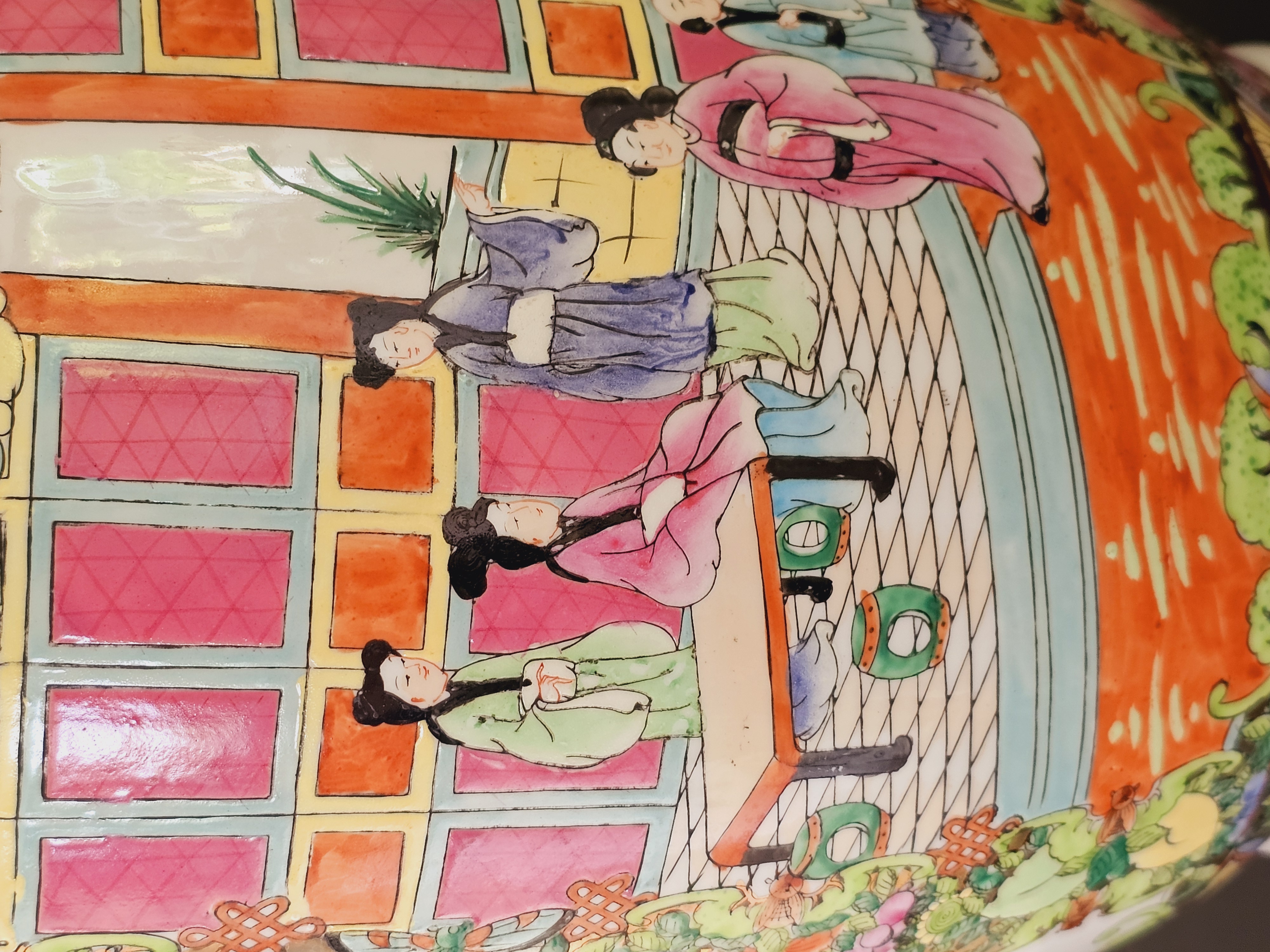 Aziatische Vazen Groot Model 46cm Kleurrijk, Set Chinese Vaas. image 7