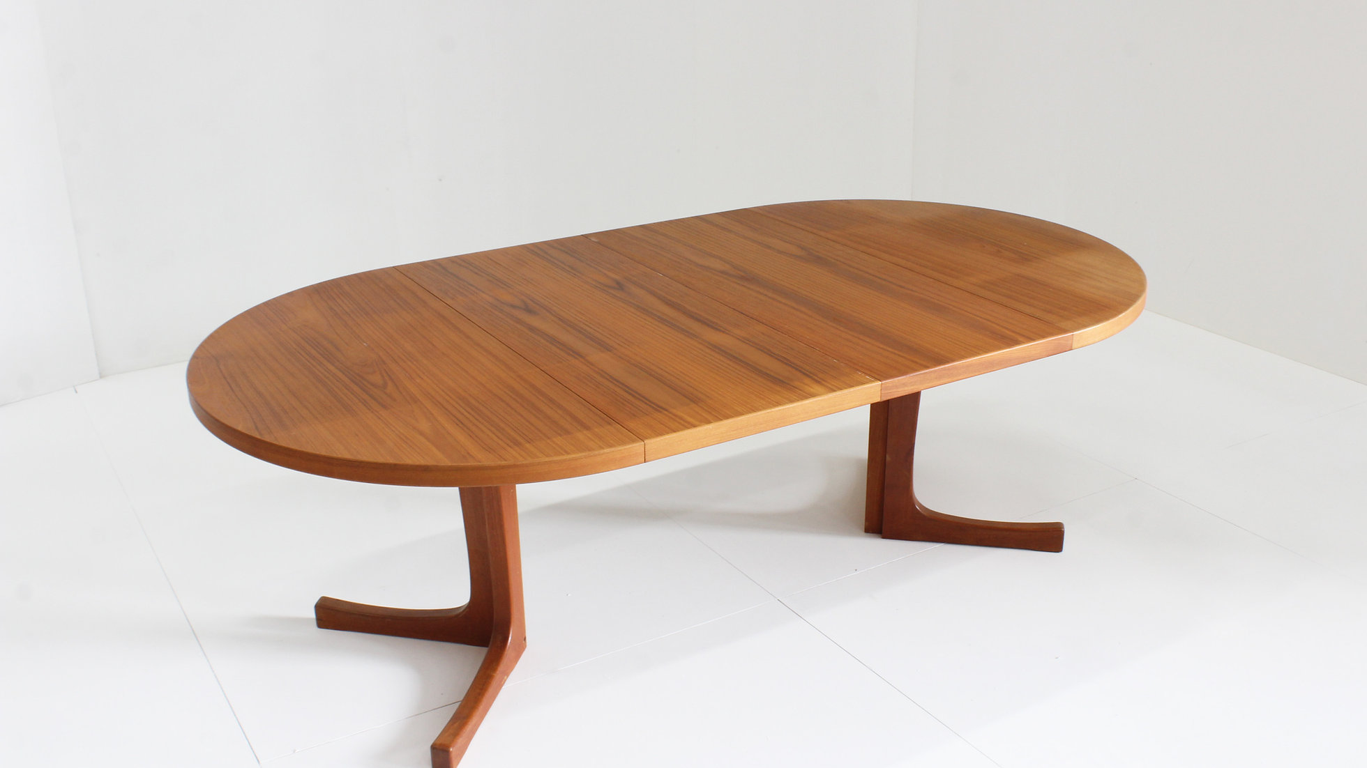 Vintage Deense Ronde Uitschuifbare Eettafel Teakhout Jaren 60 image 7