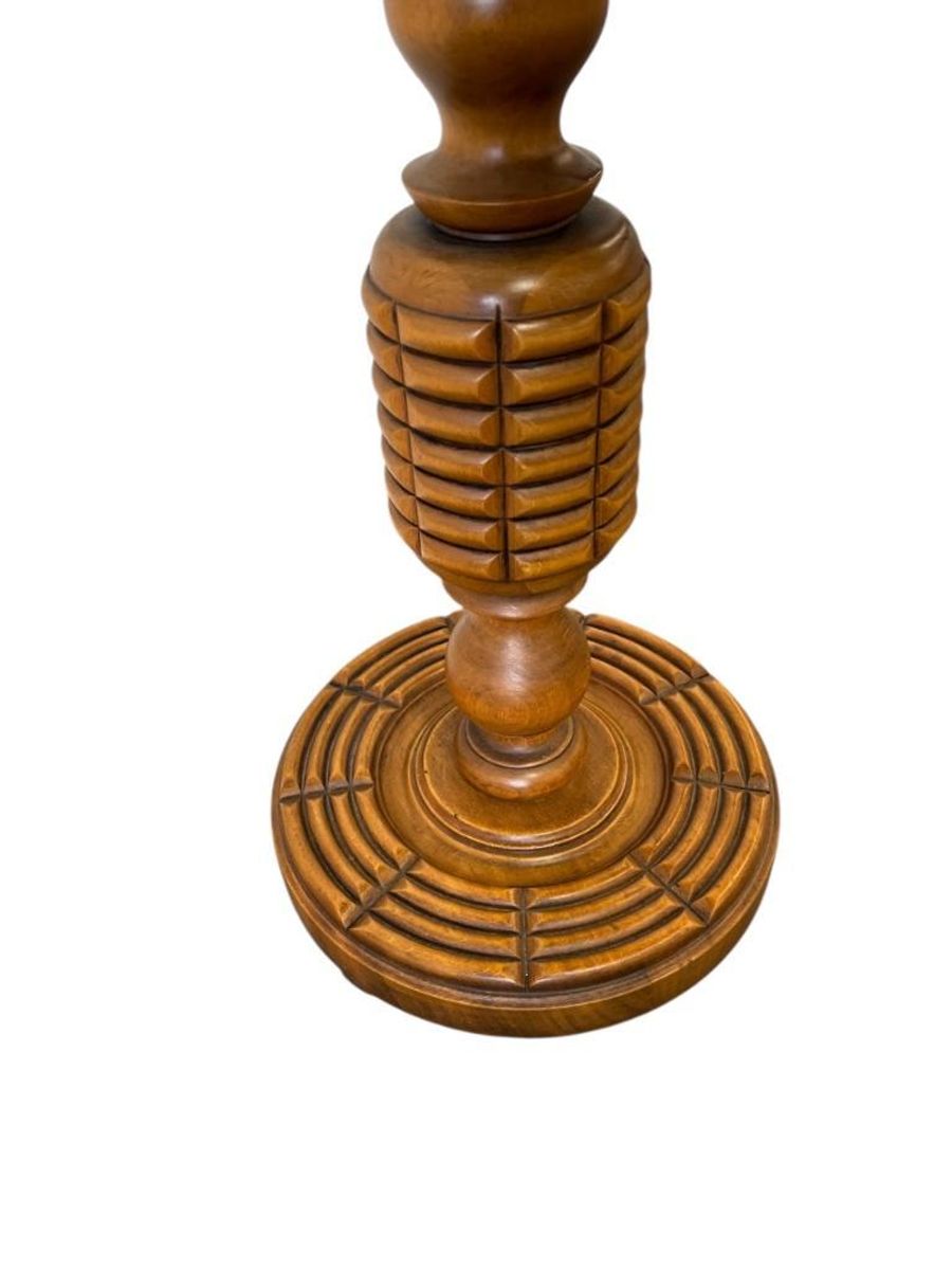 Vintage Houten Etagère Met Dubbele Plateau / Plantentafel image 2