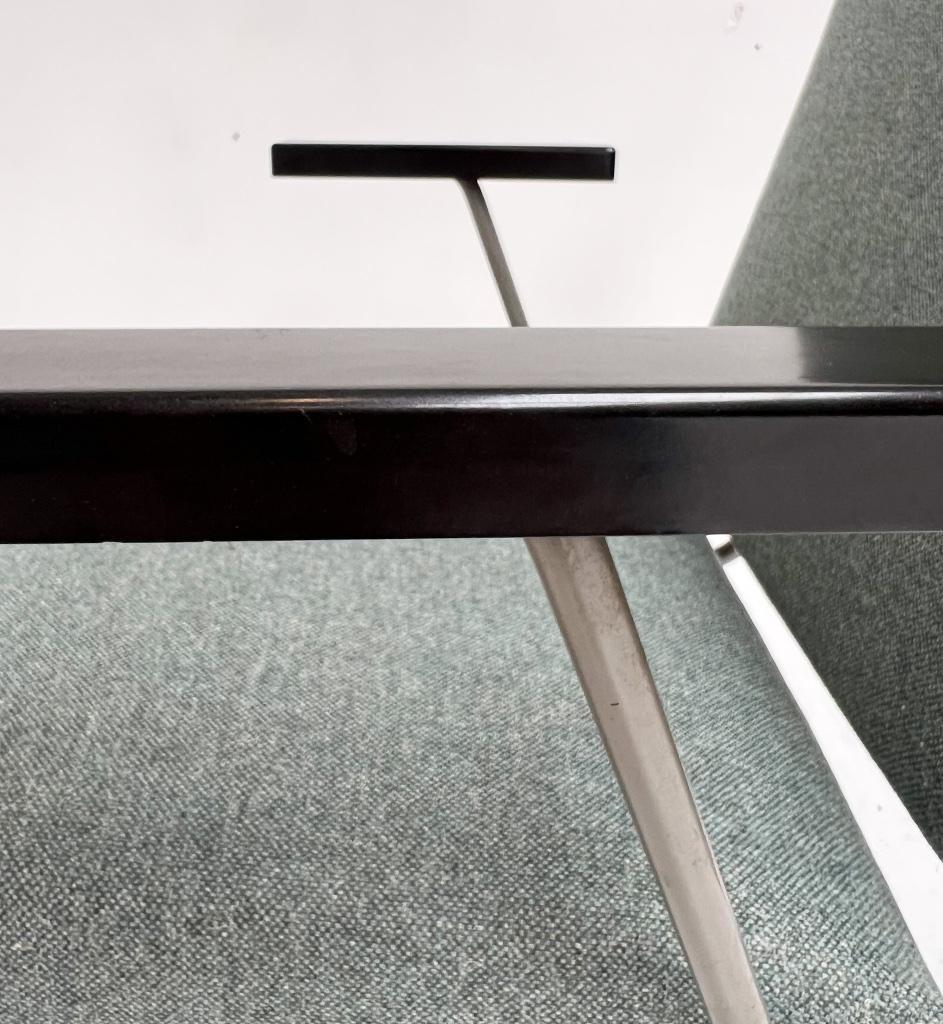 Opnieuw Gestoffeerde Blauwe Gispen 1401 Fauteuil, 1950's image 9