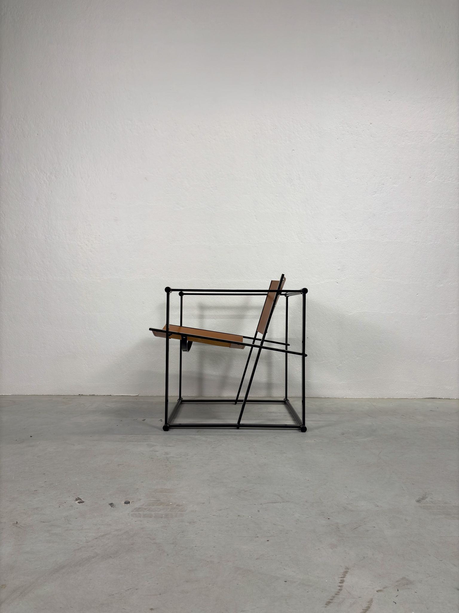 Vintage Pastoe Fm60 Fauteuil Cognac Tuigleer image 4