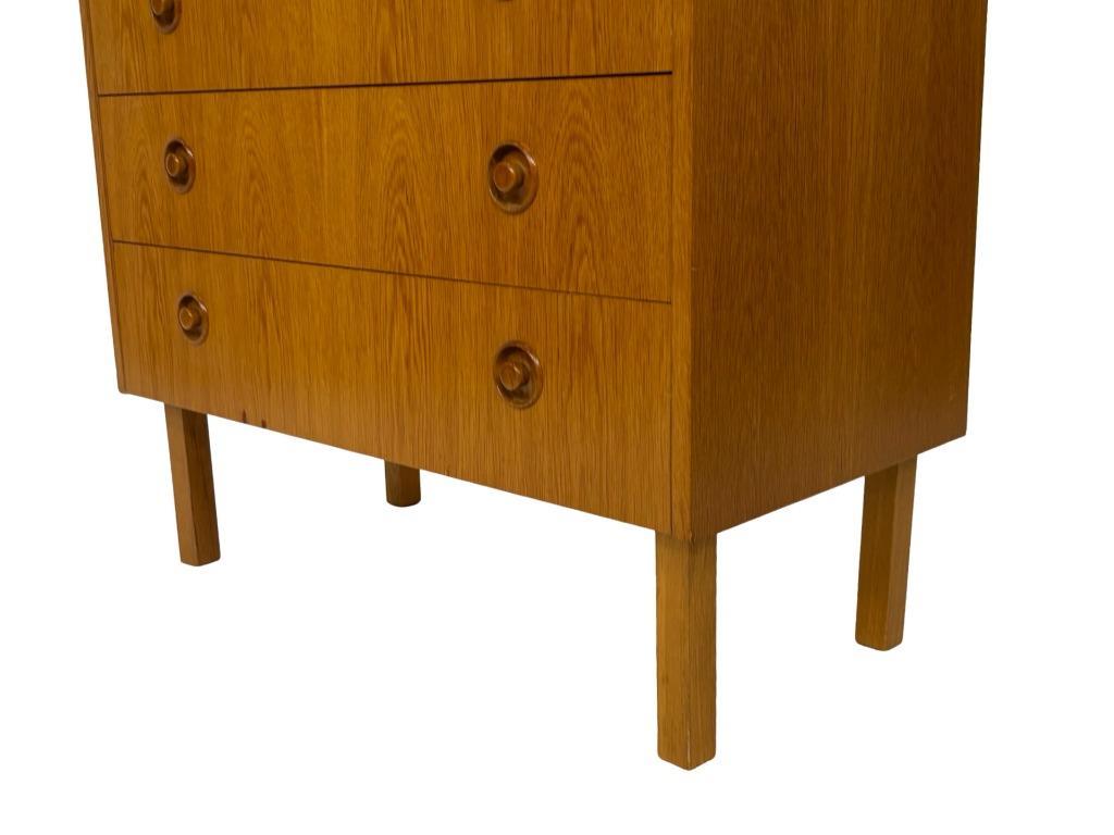 Vintage Ladekast Kastje Jaren 60 Teak Fineer Commode Design image 16