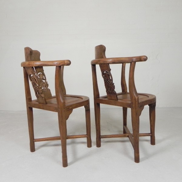 Set Van 2 Hoekstoelen In Teak, Jaren '80 image 11