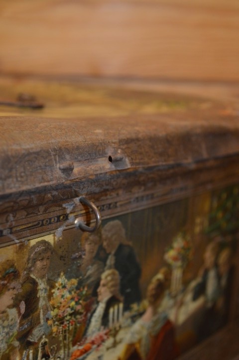 Antieke Lithografische Trommel Met Winterse Taferelen – Wed. J. Bekkers Dordrecht – Lunchtrommel image 11