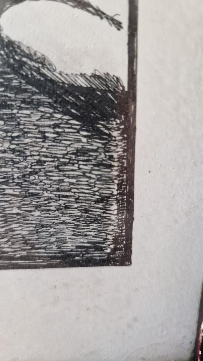 Antieke Pentekening In Lijst image 5