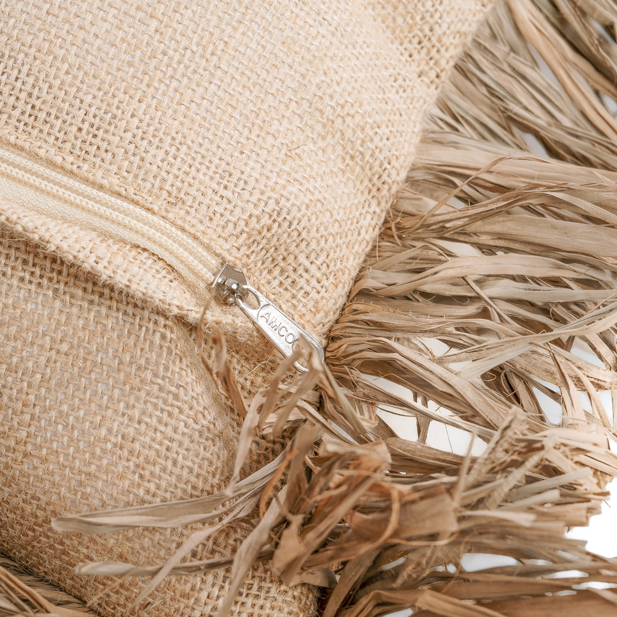 De Jute Bonita Kussenhoes - Naturel - 40x40 image 6
