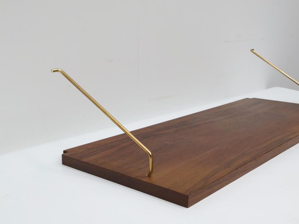 Poul Cadovius | Losse Wandplank | Met Haken | Palissander image 4