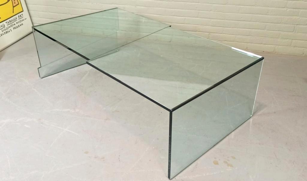 Vintage Design Glazen Salontafel, Postmoder image 17