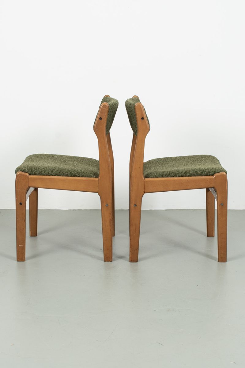 Set Van 4 Deense, Refurbished, Vintage Stoelen image 2