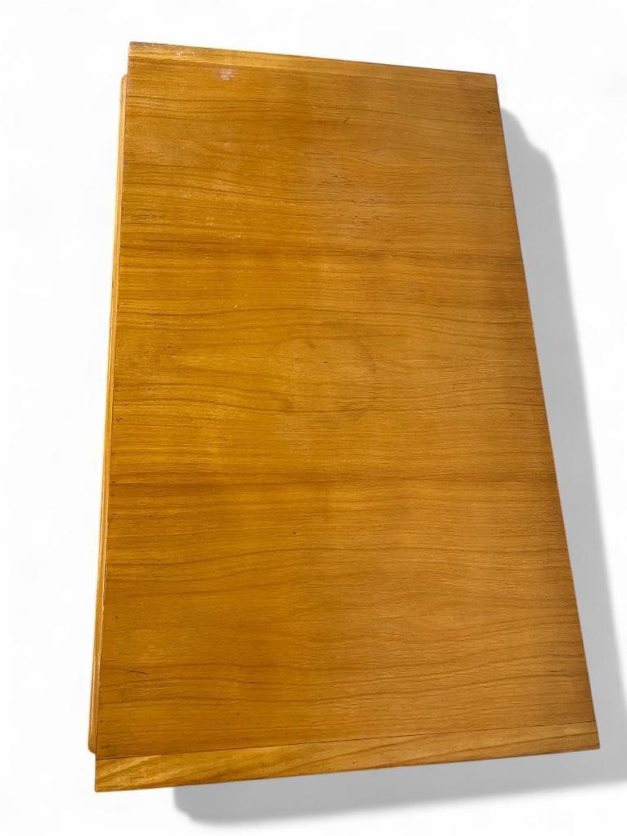 Vintage Houten Ladekast Kast – 4 Lades Met Metalen Grepen image 11