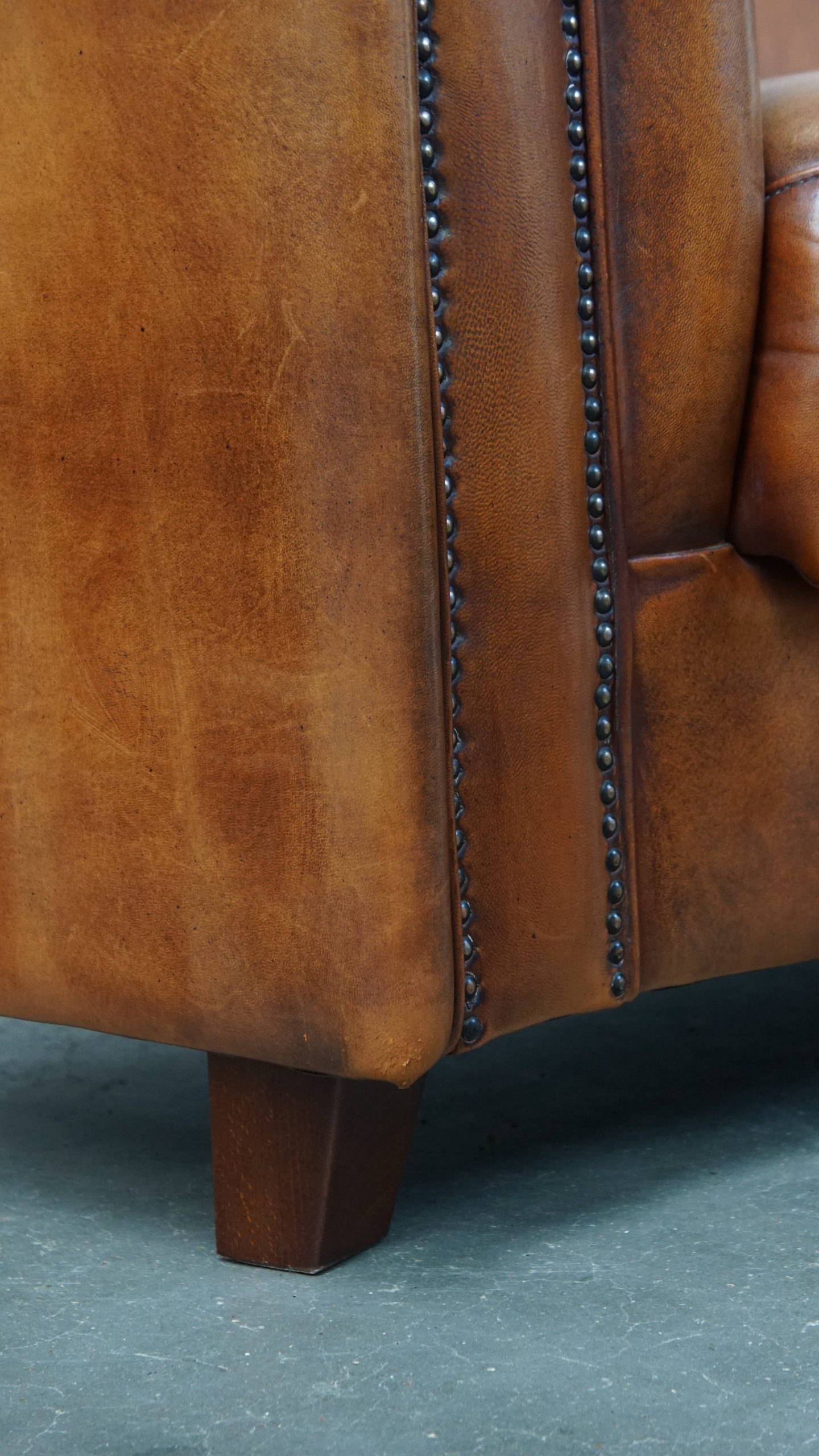 Geweldige Schapenleren 2.5 Zits Design Bank Met Een Mooie Afwerkingen En Details image 16