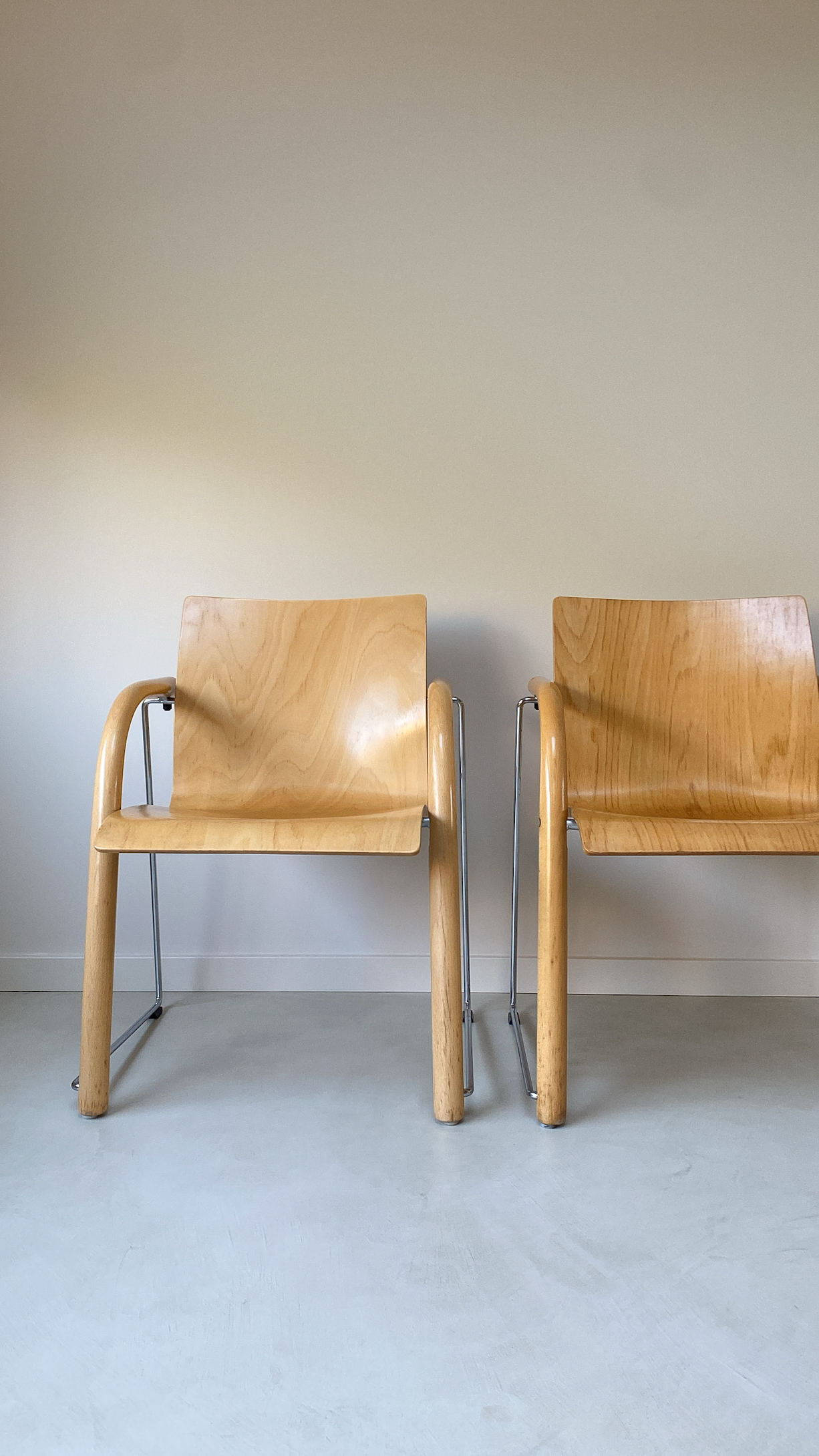 Vintage Houten Thonet Stoelen S320 image 5