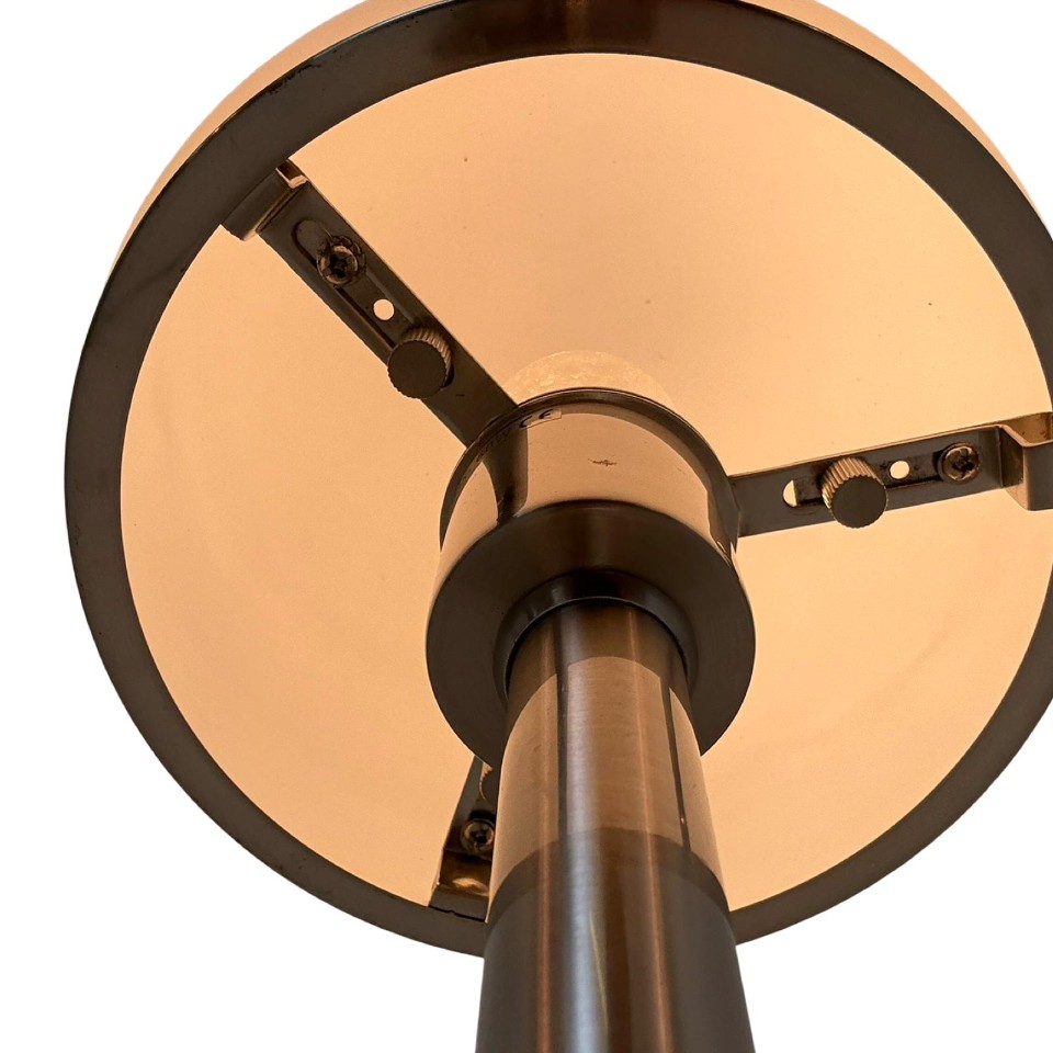 Bauhaus - Table Lamp With Opaline Glass - Attr. To Tecnolumen / Wagenfeld image 4