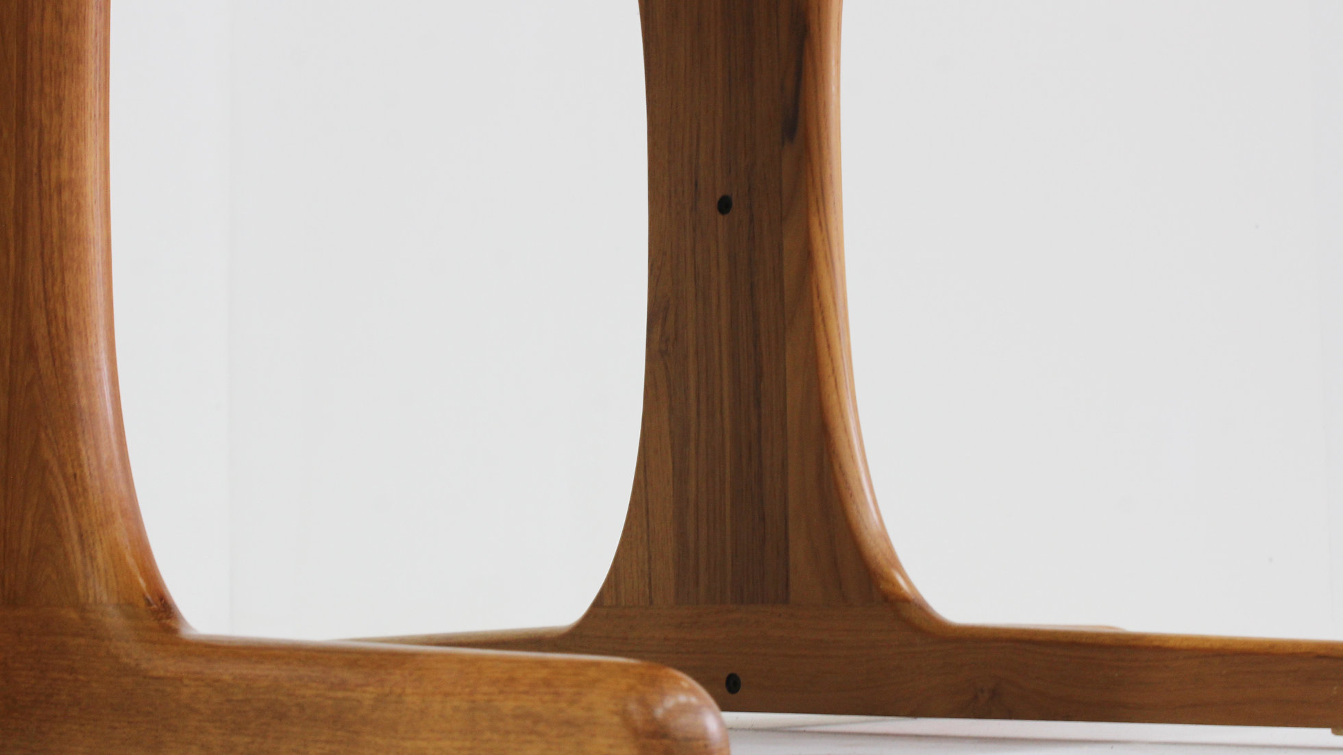 Vintage Deense Ronde Uitschuifbare Eettafel Tafel Massief Teak image 6