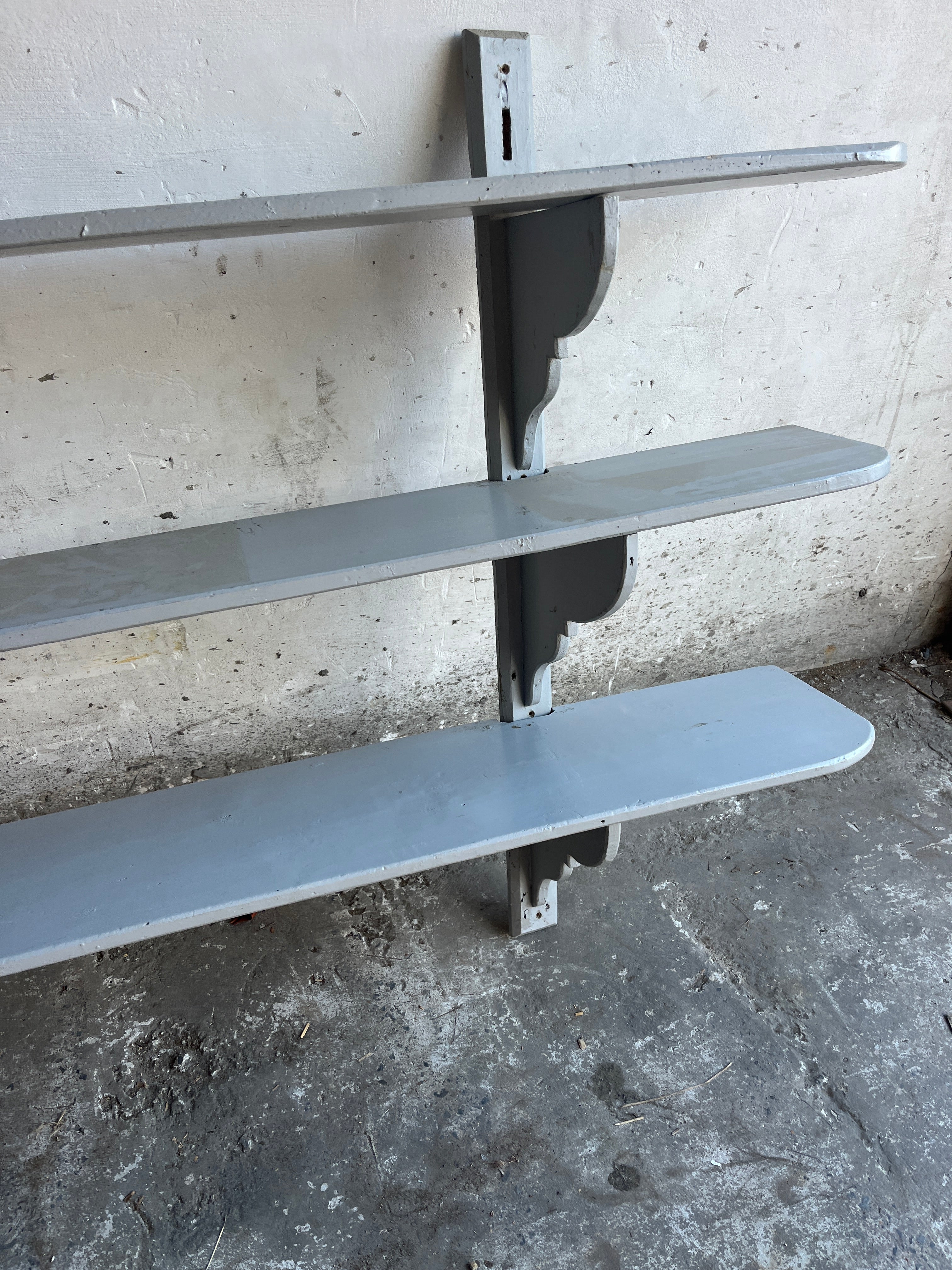 Xl Antique French Wall Rack – Industrial Style image 7