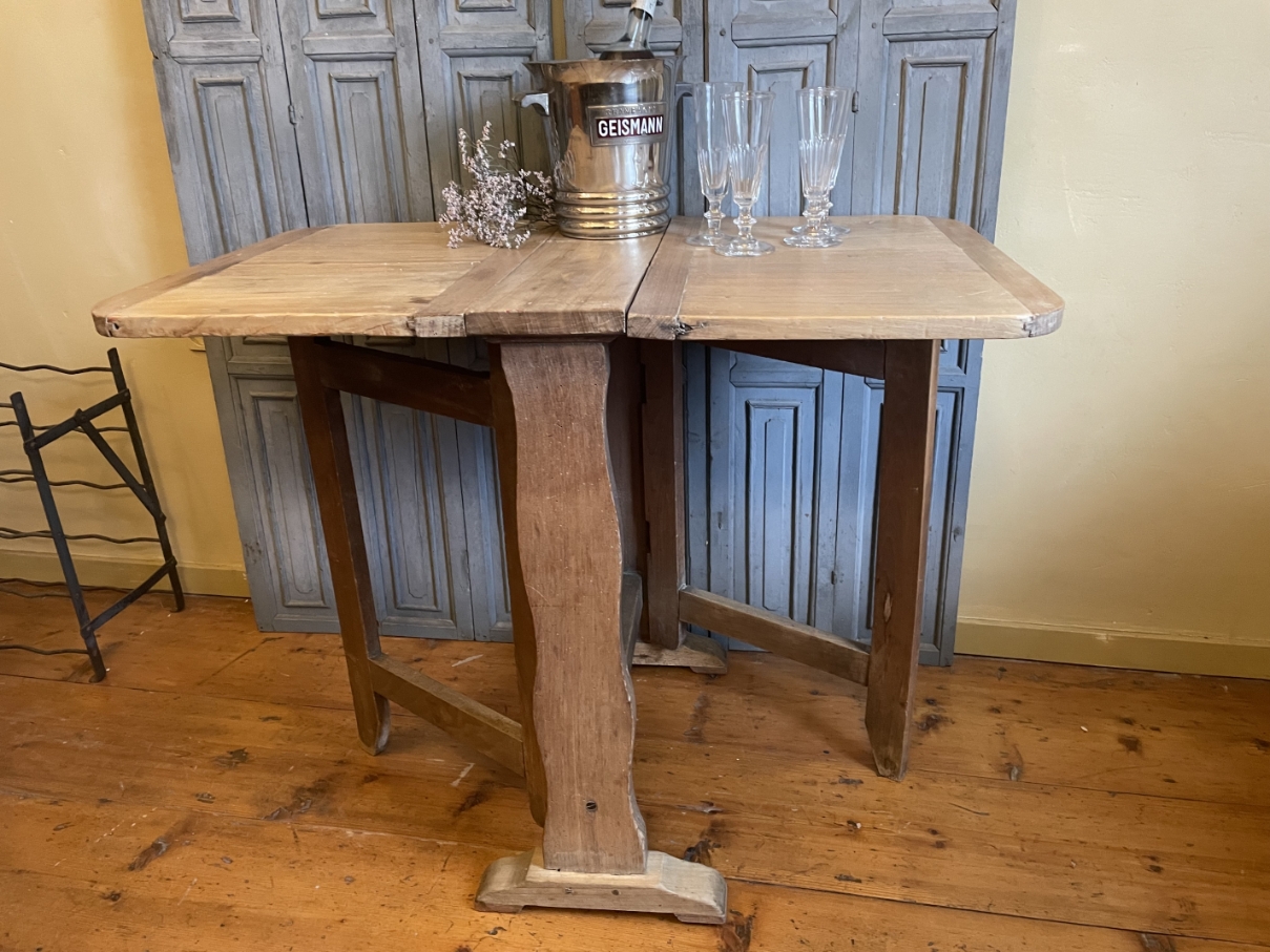 Wijnproeftafeltje Klaptafel Bijzettafel Frans Antiek image 15