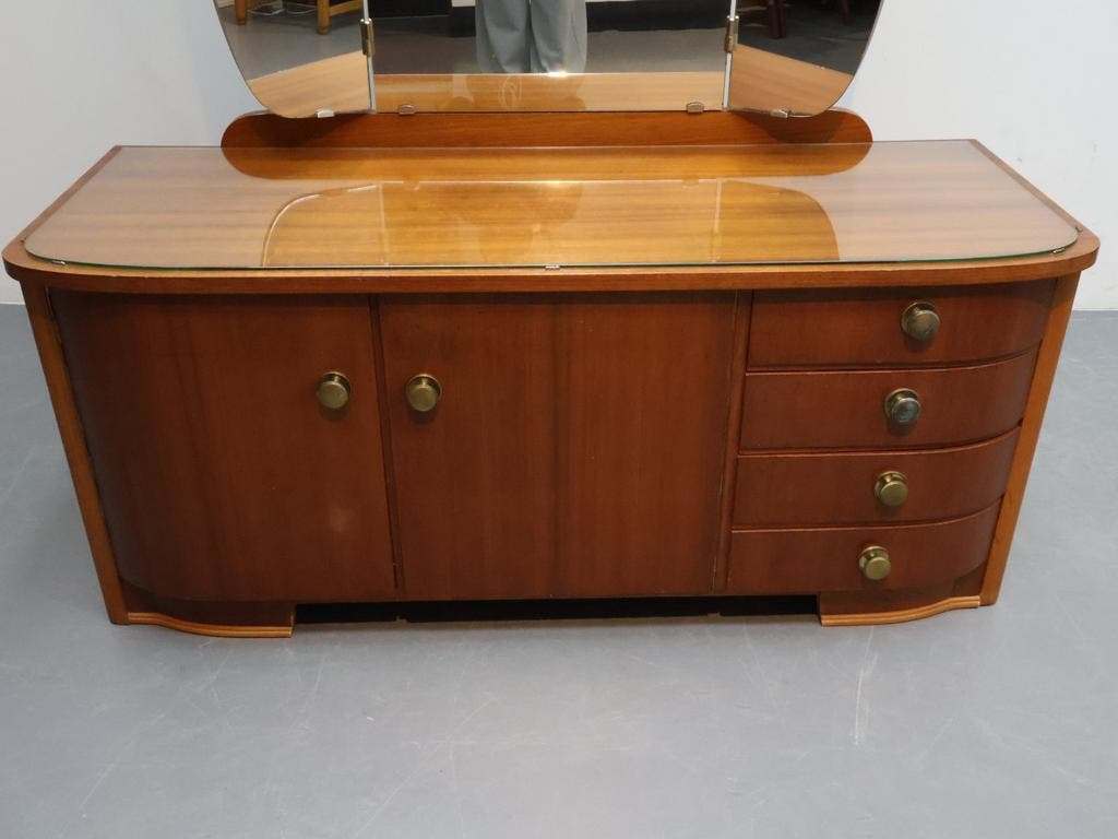 Vintage Kaptafel | Jaren 60 | Drieluik Spiegel image 5