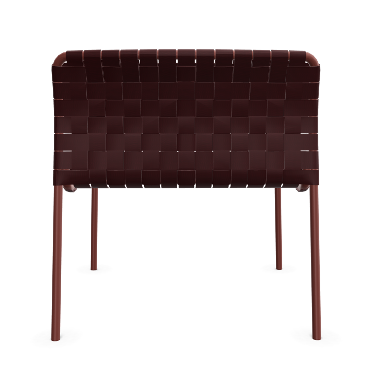 Andreu World Costa Stoel Aluminium Poedercoating Rood image 7