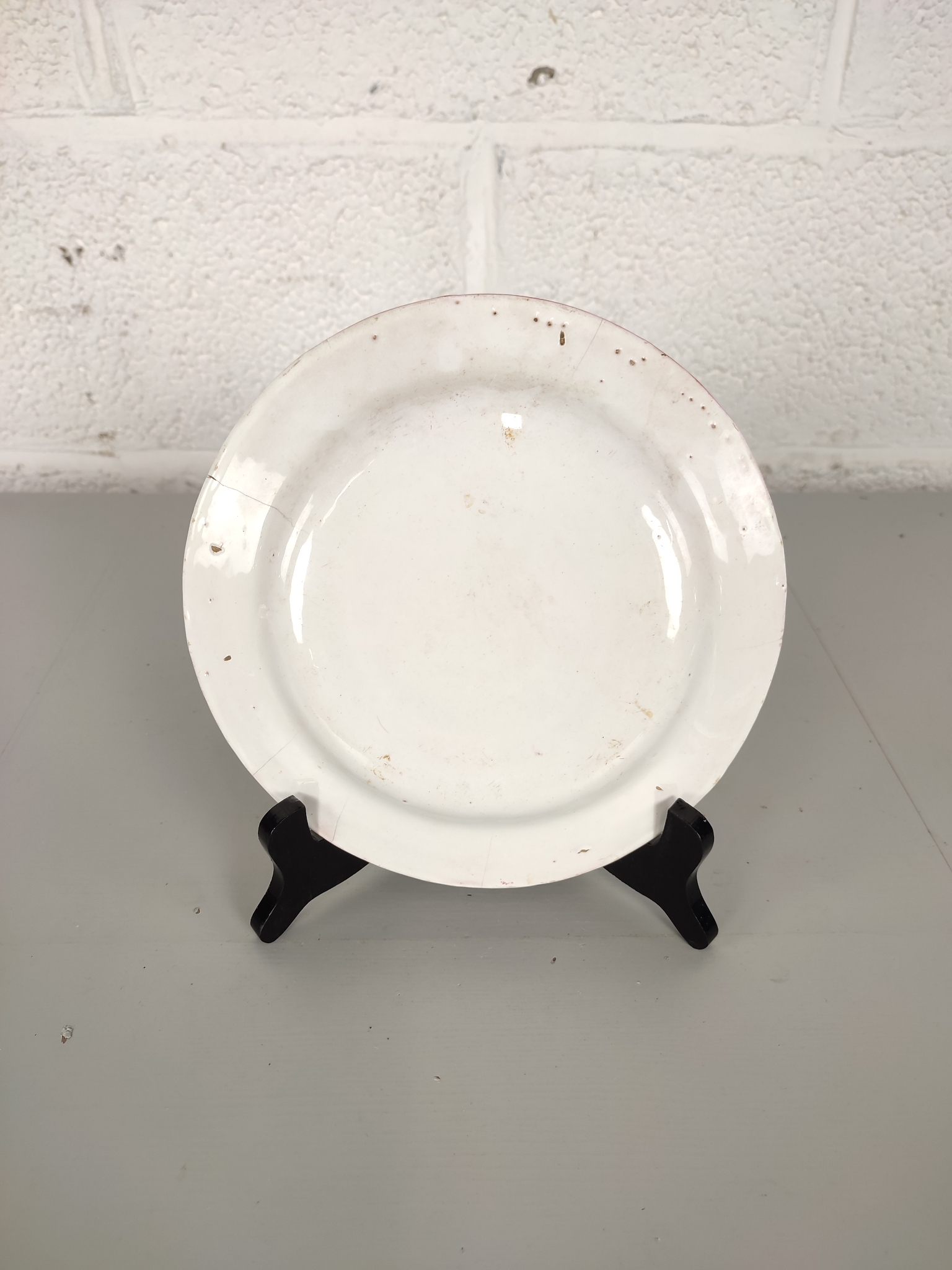Antiek Bord Les Islettes / Strasbourg Ca. 1800 image 5